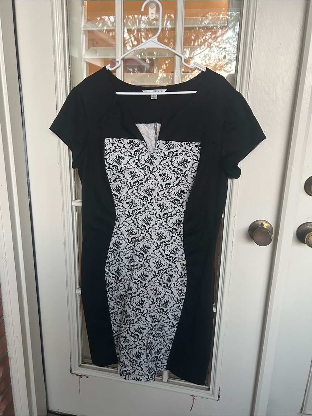 Aa Studio Black and White Midi Dress